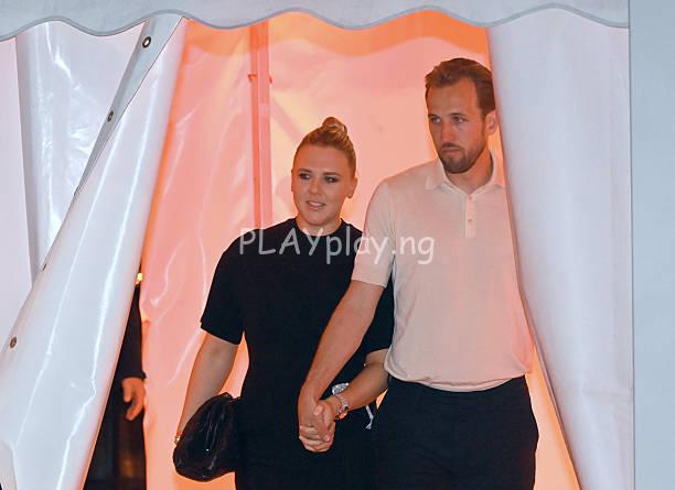 Harry Kane and his wife Katie Goodland