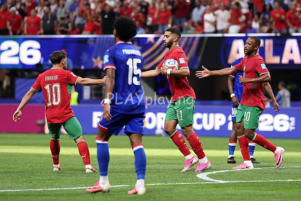 Ismael Saibari of Morocco celebrates