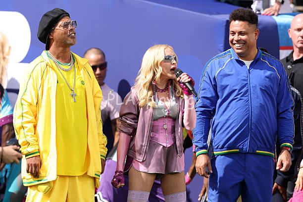 Ronaldinho, Madonna and Ronaldo.